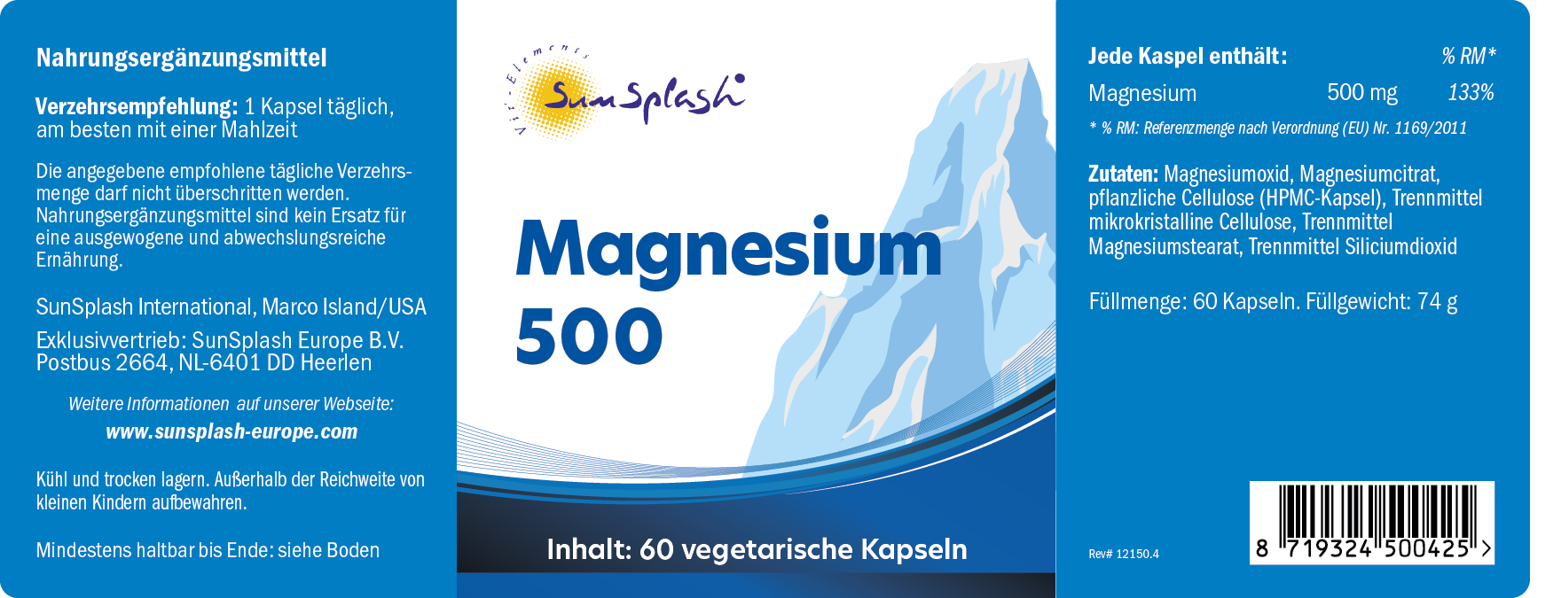 Magnesio 500 (60 caps.)